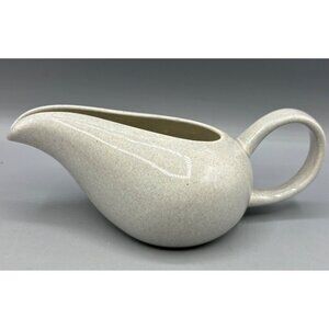 Vtg MCM Russel Wright Steubenville Granite Gray Ceramic Gravy Boat Pitcher